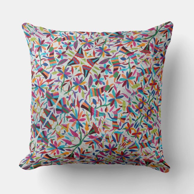 Coussin Oaxaca Mexique Boho ethnique hispanique maya (Recto)