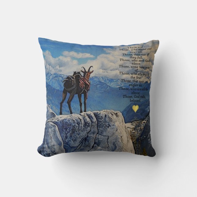 Coussin Oberhalsi Pack Chèvre/Monts Idaho/Poème/c/coeur T (Recto)