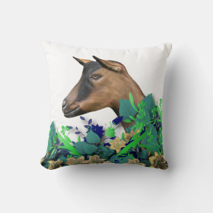 Coussin Oberhasli Peinture de chèvre Nom du troupeau Couss