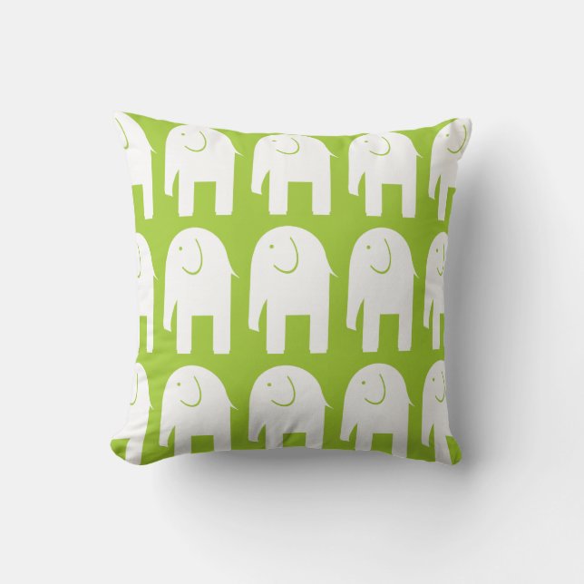 Coussin Objets superflus sur le vert (Recto)