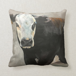 Coussin occidental de véritable vache à poussière