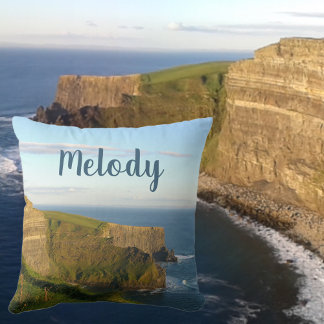 Coussin Ocean View Deep Blue Seaside Cliffs Nommé Photo