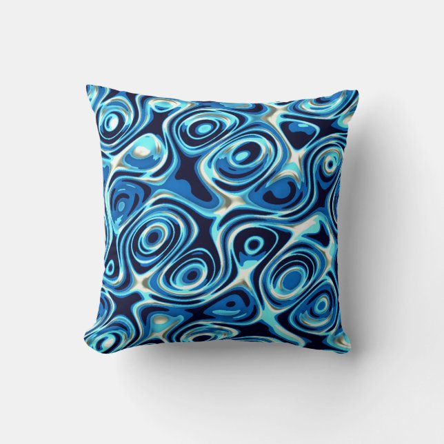 Coussin Oceanic blue  (Recto)