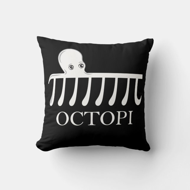 Coussin Octopi - Funny Pi Octopus Math (Recto)