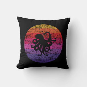 Coussin Octopus rétro