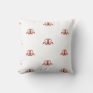 Coussin Octopus rouge