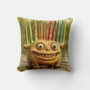 Coussin Odd Friends - Poster Monster de Spikes Arc-en-ciel