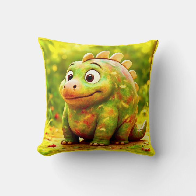Coussin OddFriends - Poster de Chubby Dino (Recto)