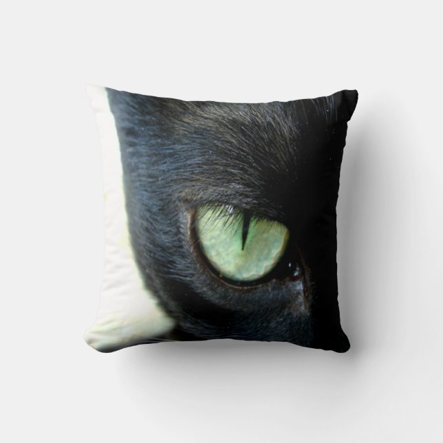 Coussin Oeil de chat noir (Recto)
