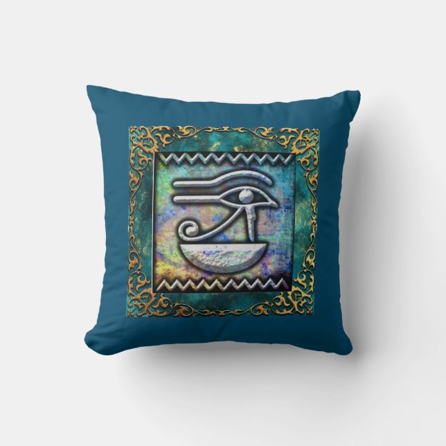 Coussin Oeil de Ra Art égyptien (Recto)