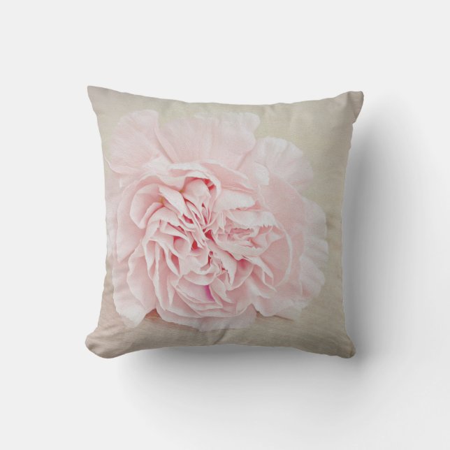 Coussin Oeillet assez rose par JoMazArt (Recto)
