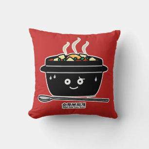 Coussin Oeuf chaud de tofu à ragoût de jjigae doux épicés