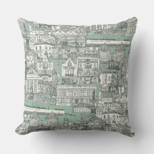 Coussin OEuf de canard baumier Penzance toile