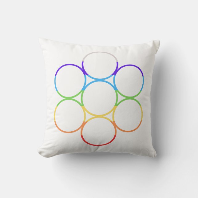 Coussin Oeuf de vie Chakra (Recto)