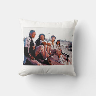 Coussin Œuvre d'art inspirée de films noirs classiques des