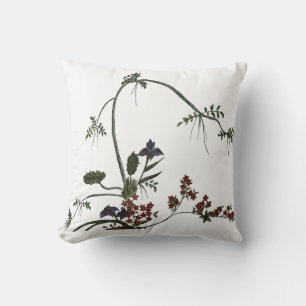 Coussin Oeuvre florale Fleur japonaise