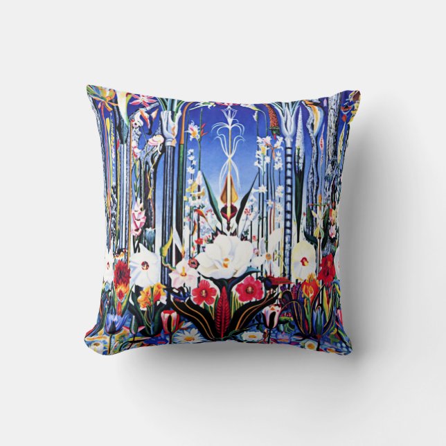 Coussin Oeuvres d'art Joseph Stella - Fleurs, Italie (Recto)
