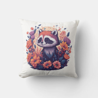 Coussin Oeuvres d'art pour les amateurs de Raccoon