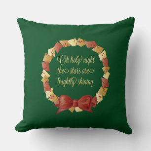 Coussin Oh Holy Night Lyrics Design