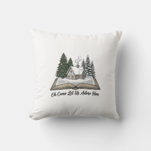 Coussin Oh Venez Adorons-Le Conception de livre de Noël_1