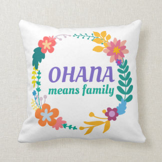 Coussin Ohana veut dire le carreau de la famille |
