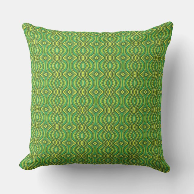 Coussin Oignon vert et jaune Motif Jeu d'oreiller (Recto)