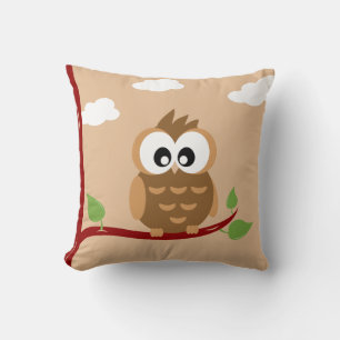 Coussin Oiseau adorable mignon de petit hibou