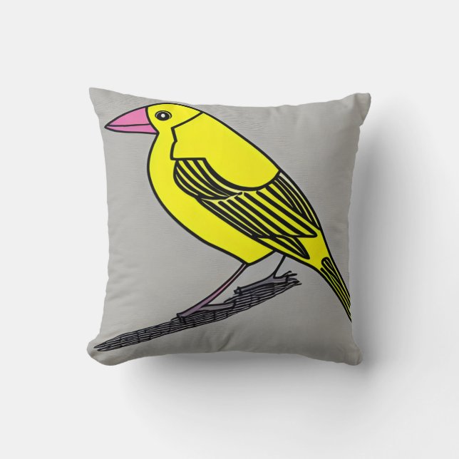 Coussin Oiseau canarien (Recto)