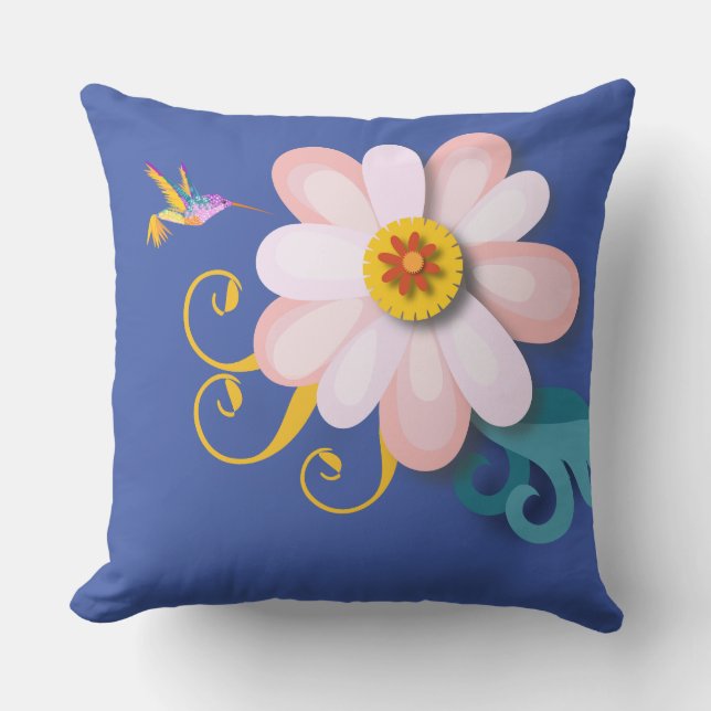 Coussin Oiseau coloré (Recto)