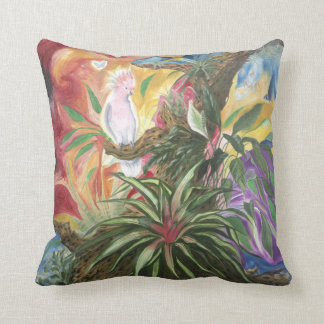 Coussin Oiseau de carreau de paradis
