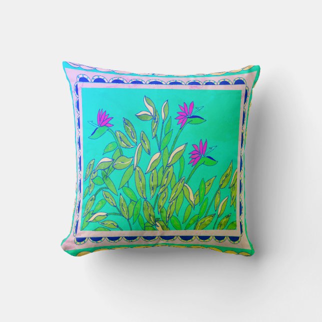 Coussin Oiseau de paradis de Baja (Recto)