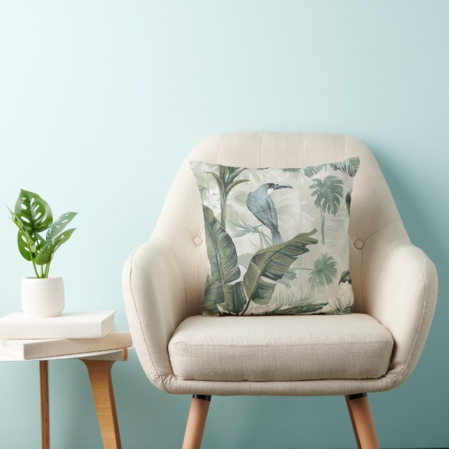Coussin Oiseau décoratif Oiseau tropical Jeu (Chaise)
