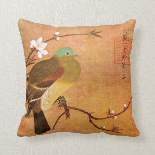 Coussin Oiseau du 12ème siècle de dynastie sur une branc