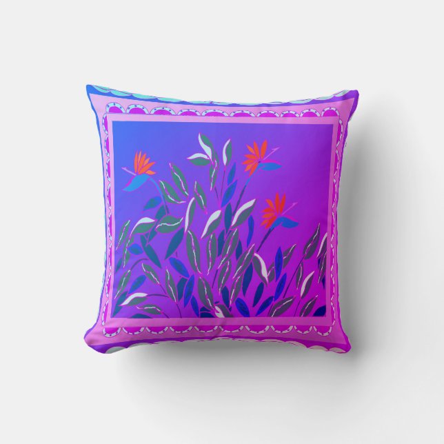 Coussin Oiseau du paradis (Recto)