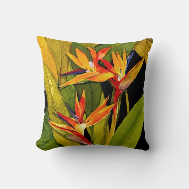 Coussin Oiseau du Paradis (Recto)