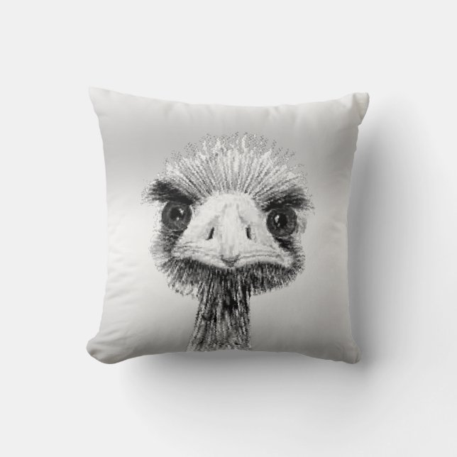 Coussin Oiseau en colère (Recto)