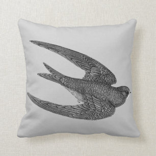 Coussin Oiseau rapide Jetant l'oreiller