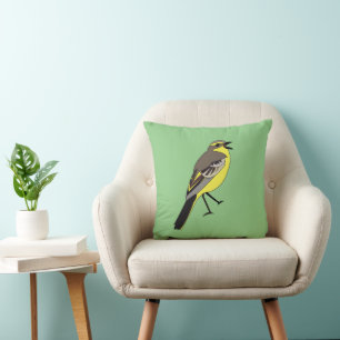 Coussin Oiseau sauvage Yellow Bird