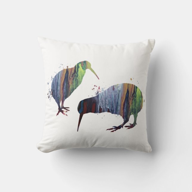 Coussin Oiseaux de kiwi (Recto)