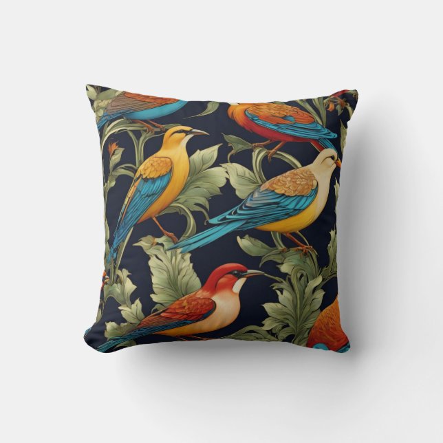 Coussin Oiseaux décoratifs (devant) Colibri (arrière) (Recto)