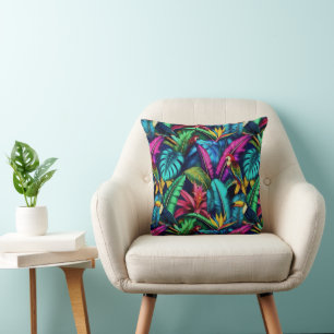 Coussin Oiseaux Exotiques Jungle Dreams Motif de Surface S