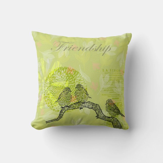 Coussin Oiseaux inspirés (Recto)