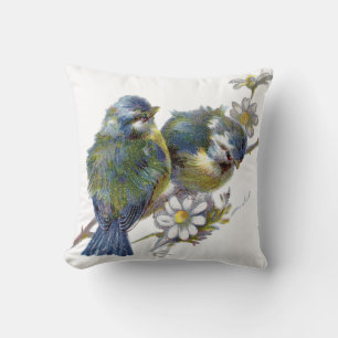 Coussin Oiseaux vintages
