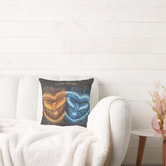 Coussin Oiseaux volant ensemble-