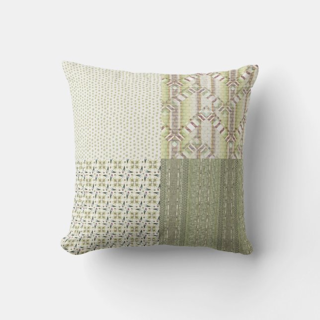 Coussin Olive Delft (Recto)