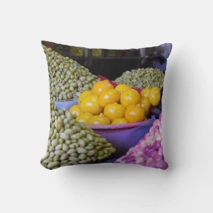 Coussin Olives Et Citron Au Marché