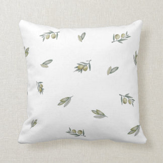 Coussin Olivier vert et feuille