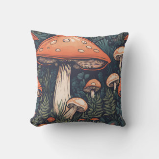 Coussin Ombre de champignons magiques D16