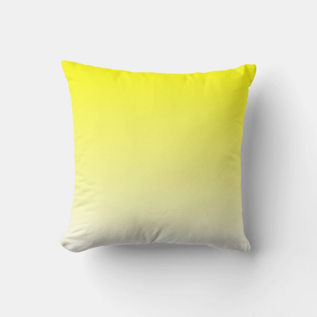 Coussin Ombre jaune blanc (Recto)