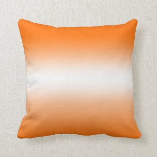 Coussin Ombre orange et blanc